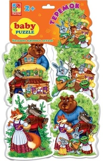 Мягкий пазл VLADI TOYS Baby puzzle "Сказки. Теремок" (VT1106-35)