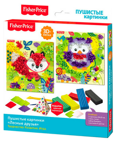 Набор 3D-лепки Origami Пушистые картинки. Лесные друзья 03756
