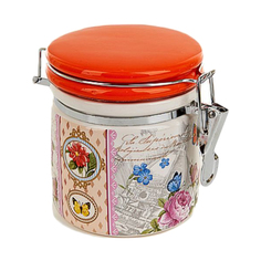 Банка для сыпучих продуктов (клипс) "Лето в Европе" 10см 600мл Nouvelle