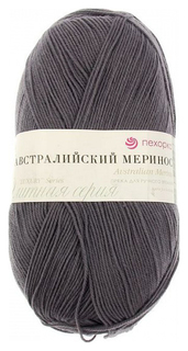 Пряжа Австралийский меринос объёмный 400м/100 г 393-Св.морен Пехорский текстиль Пехорка