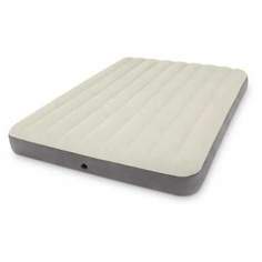 Матрас Intex "QUEEN DELUXE SINGLE-HIGH AIRBED", флок, 203х152х25 см, беж.