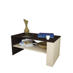 Журнальный стол MFMaster 45,0х80,0х49,0 см, черный МФ Мастер