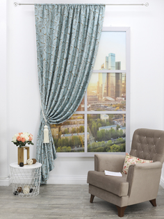 Штора Amore Mio RR 718 KBJ-66 2,0*2,7*1 бирюзовый