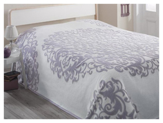 Плед велюр с жаккардом Karna Asia 220x240 стоне