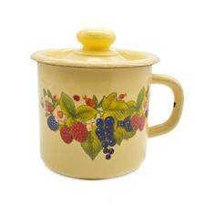 Кружка Сибирские товары, 1 л, с рисунком, с крышкой, в ассортименте