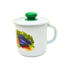 Кружка ТЕКМАШ, 1 л, с рисунком, с крышкой