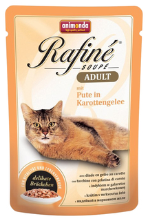 Влажный корм для кошек Animonda Rafine Soupe Adult, индейка, овощи, 100г