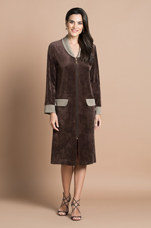 Халат женский Laete 20307-2 коричневый 2XL