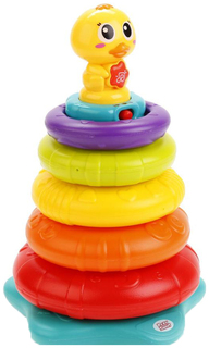 Развивающая игрушка Playsmart Пирамидка Радужная утя 7714