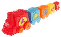 Пирамидка-паровозик Крошка Я Буквы, 5 предметов