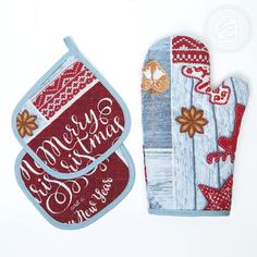 Кухонный набор АРТ ДИЗАЙН рукавичка + прихватка Чудеса