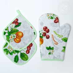 Кухонный набор АРТ ДИЗАЙН рукавичка + прихватка Конфитюр