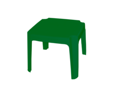 Пластиковый столик Алеана Столик для шезлонга Зеленый