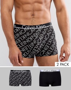 2 боксеров-брифов с логотипом Calvin Klein ID-Черный