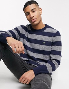 Джемпер в полоску Lacoste-Черный