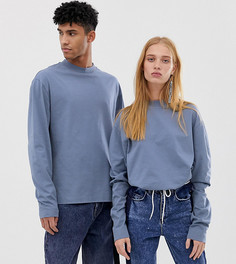 Синий лонгслив COLLUSION Unisex