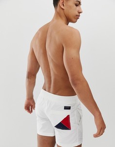 Белые шорты для плавания с затягивающимся шнурком и логотипом Tommy Hilfiger-Белый