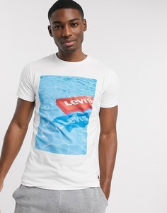 Футболка с круглым вырезом и принтом Levis-Белый Levis®