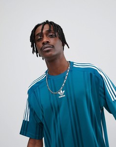Синяя футболка в стиле ретро adidas Originals Nova CE1635-Синий