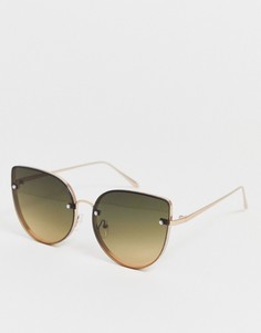 Большие солнцезащитные очки "кошачий глаз" Aldo Ocean Lens-Золотой