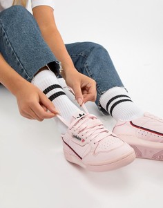 Розовые кроссовки в стиле 80-х adidas Originals Continental-Розовый