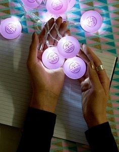 Светящаяся гирлянда из музыкальных пластинок Tatty Devine-Мульти