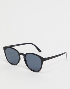 Черные круглые солнцезащитные очки Le Specs-Черный