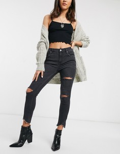 Черные джинсы скинни с классической талией Free People-Черный