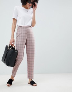 Узкие брюки в клетку ASOS DESIGN Tailored-Мульти