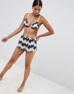 Премиум-шорты с принтом ASOS DESIGN-Мульти