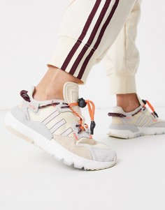 Светло-бежевые кроссовки adidas x IVY PARK Nite Jogger-Белый