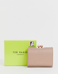 Кошелек с застежкой-защелкой Ted Baker Suri-Светло-бежевый