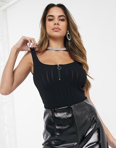 Боди с молнией ASOS DESIGN-Мульти