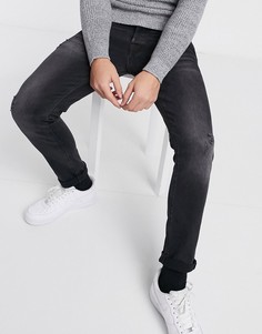 Черные суженные книзу джинсы Jack & Jones-Черный