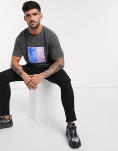 Темно-серая футболка New Look-Серый