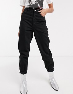 Черные суженные книзу джинсы Topshop-Черный