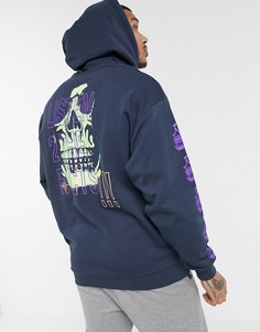Oversized-худи с принтом ASOS DESIGN-Зеленый