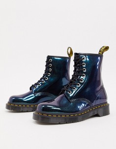 Кожаные ботинки с эффектом металлик Dr Martens 1460-Зеленый