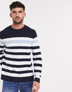 Темно-синий джемпер Burton Menswear