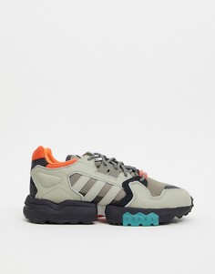 Серо-оранжевые походные кроссовки adidas Originals ZX Torsion-Мульти