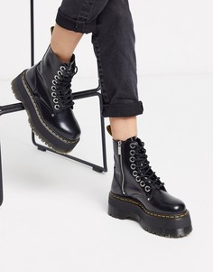 Черные ботинки на платформе Dr Martens-Черный