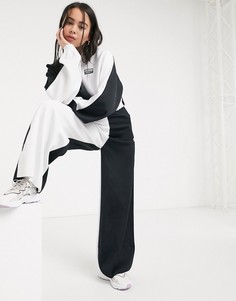 Черно-белые широкие брюки adidas Originals-Мульти