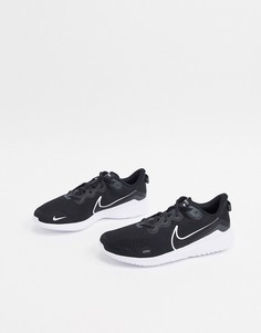 Черно-белые кроссовки Nike Running Renew Arena 2-Черный