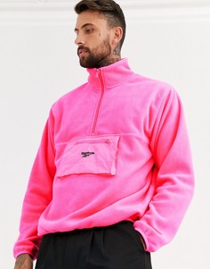 Розовая флисовая походная куртка Reebok-Розовый