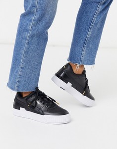 Черные кроссовки на массивной подошве Puma Cali Sport-Черный