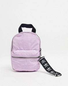Мини-рюкзак лавандового цвета с логотипом-трилистником adidas Originals-Фиолетовый
