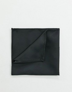 Атласный черный платок для нагрудного кармана ASOS DESIGN