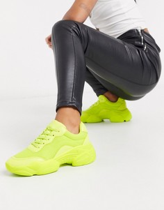 Зеленые кроссовки на массивной подошве ASOS DESIGN Destined-Зеленый