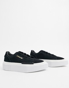 Черно-белые кроссовки adidas Originals Hyper Sleek-Черный