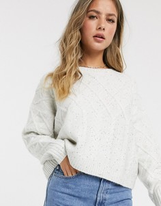 Джемпер кремового цвета с блестками Miss Selfridge-Кремовый